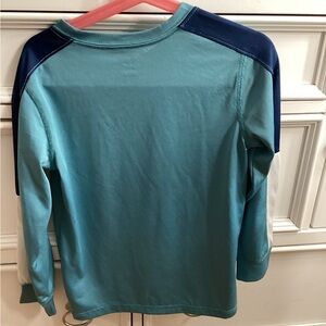 Kids' Blue Colorblock Long Sleeve Shirt
